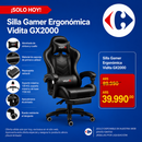 Silla Gamer Ergonómica Vidita GX2000