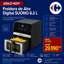 Freidora de Aire Digital Suono 6.2L 1800W